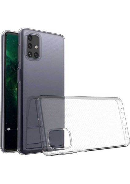 Samsung Galaxy M51 Uyumlu Kılıf Şeffaf Soft Silikon Kılıf Şeffaf