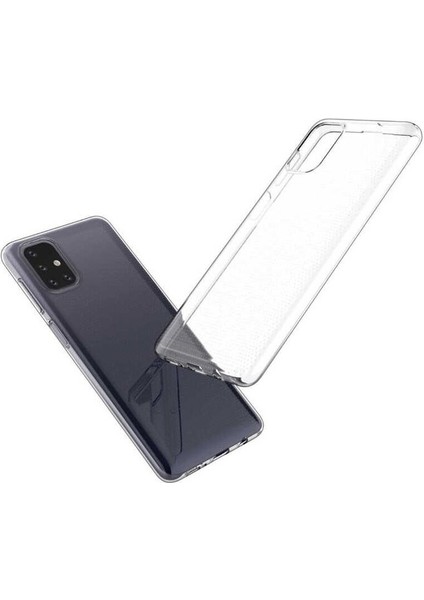 Samsung Galaxy M51 Uyumlu Kılıf Şeffaf Soft Silikon Kılıf Şeffaf