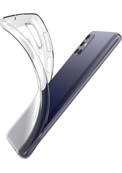 Samsung Galaxy M51 Uyumlu Kılıf Şeffaf Soft Silikon Kılıf Şeffaf