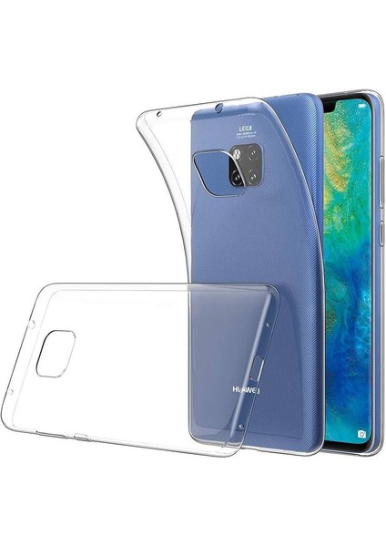 Huawei Mate 20 Uyumlu Kılıf Şeffaf Soft Silikon Kılıf Şeffaf