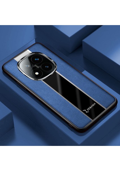Xiaomi Poco X7 Uyumlu Kılıf Premium Deri Kılıf Mavi
