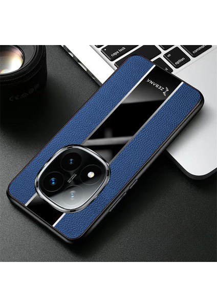 Xiaomi Poco X7 Uyumlu Kılıf Premium Deri Kılıf Mavi fırsatları