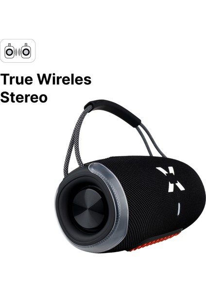 Kablosuz Bluetooth Hoparlör Rgb Işıklı 20W Tws Ses Bombası X6701