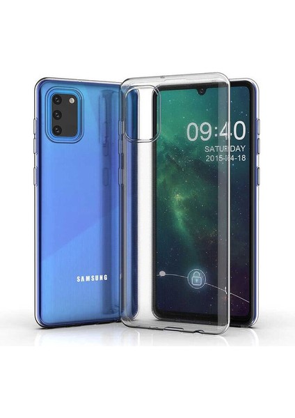 Samsung Galaxy M02S Uyumlu Kılıf Şeffaf Soft Silikon Kılıf Şeffaf