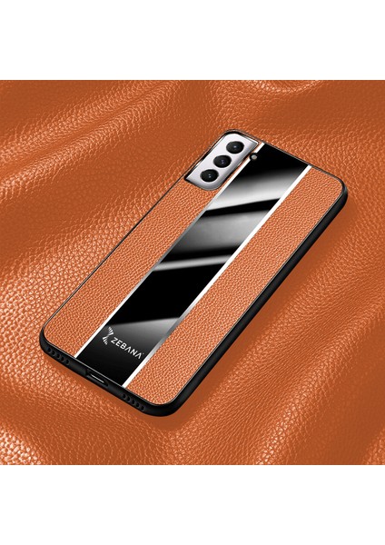 Samsung Galaxy S25 Uyumlu Kılıf Premium Deri Kılıf Kahverengi modelleri
