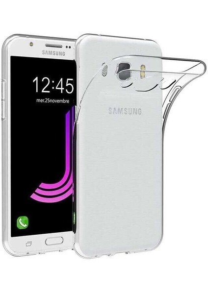 Samsung Galaxy J5 (2016) Uyumlu Kılıf Şeffaf Soft Silikon Kılıf Şeffaf