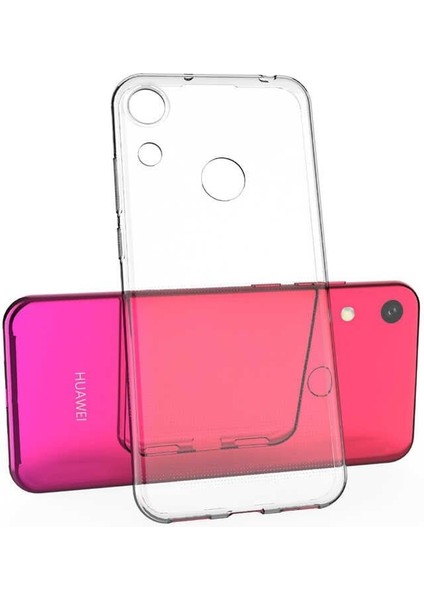 Huawei Honor 8A Uyumlu Kılıf Şeffaf Soft Silikon Kılıf Şeffaf