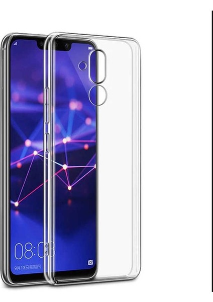 Huawei Mate 20 Lite Uyumlu Kılıf Zebana Şeffaf Soft Silikon Kılıf Şeffaf