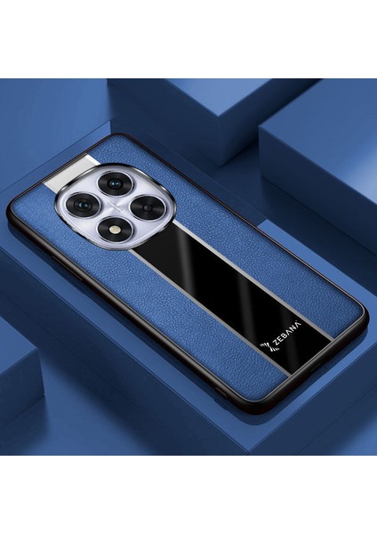 Xiaomi Redmi Note 14 Pro Uyumlu Kılıf Premium Deri Kılıf Mavi