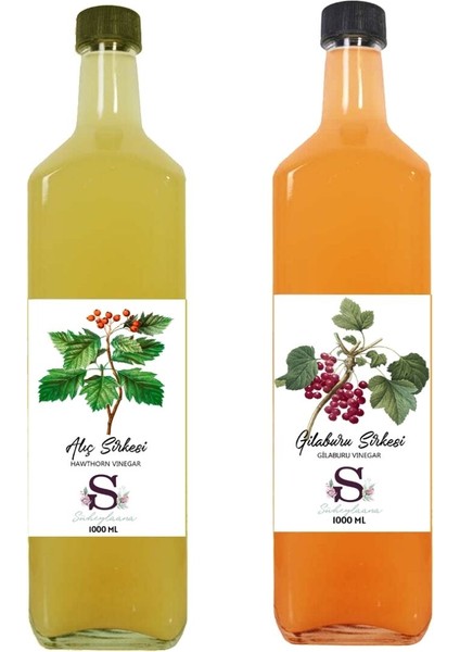 Doğal Alıç Sirkesi 1000 ml - Doğal Gilaburu Sirkesi 1000 ml