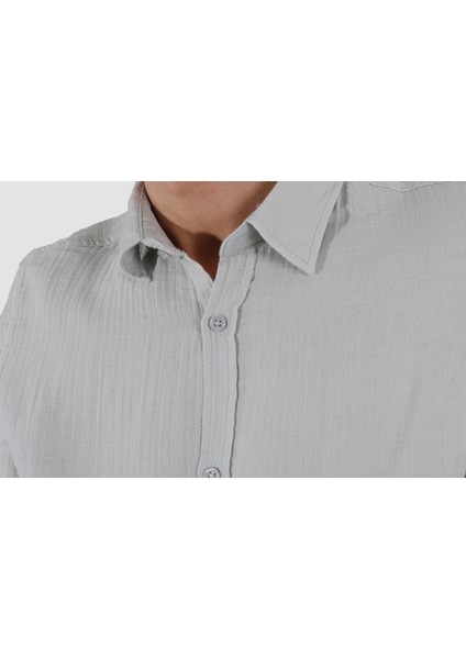 Raymons G5008 Muslın Kumas Gomlek-Gri modelleri