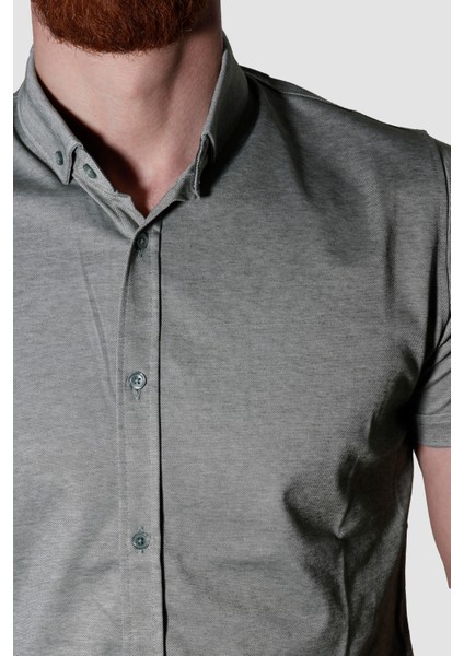 2910-G Hsk Erkek Gomlek-Haki modelleri