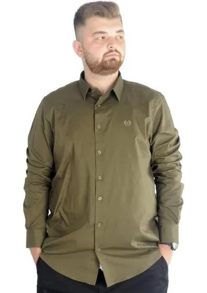 Modexl 20351 Battal Gomlek-Haki fırsatları