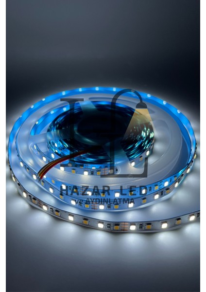 12 Volt 2835 Smd 120 Ledli Tunable Çift Renkli Şerit LED Cct IP20 Iç Mekan 5 Metre