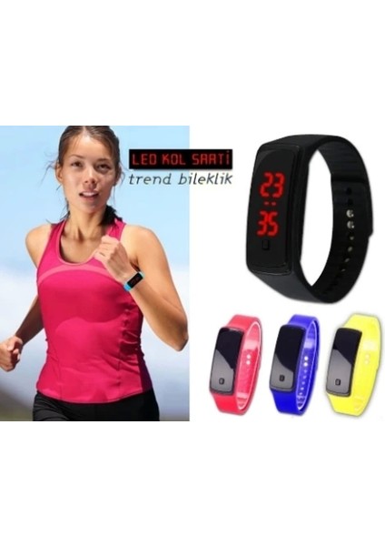 Siyah Ekranlı LED Kol Saati (Mavi) fiyatları