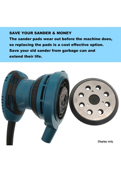 5 Inç 8 Delik Yedek Zımpara Pedleri Elektrikli Öğütücü Aracı Için Kanca ve Döngü Zımpara Pedi (Yurt Dışından) indirimleri