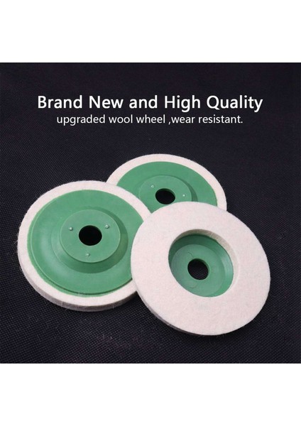 20 Adet 100MM 4 Inç Yün Parlatıcı Yuvarlak Parlatma Tekerlekleri Pedleri Parlatıcı Tekerlekler Bakır Demir ve Alüminyum Parlatma Araçları (Yurt Dışından) fırsatları