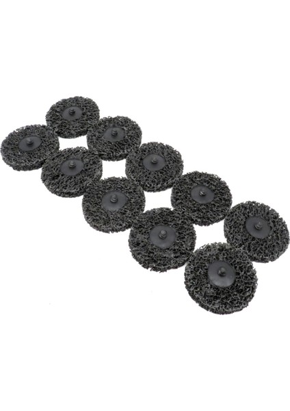 10 Adet 3 Inç Şerit Disk Hızlı Değişim Roloc Aşındırıcı Disk Kolay Şerit Temiz Taşlama Taşları Pas Giderme Için Siyah (Yurt Dışından)