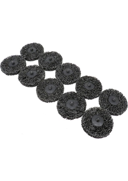 10 Adet 3 Inç Şerit Disk Hızlı Değişim Roloc Aşındırıcı Disk Kolay Şerit Temiz Taşlama Taşları Pas Giderme Için Siyah (Yurt Dışından)