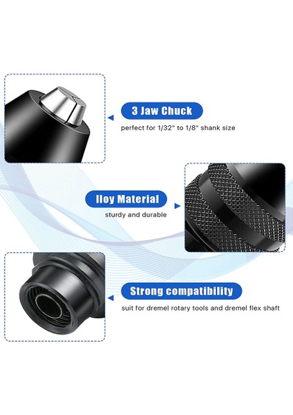 Yedek 4486 Matkap Aynası Pens Seti Pirinç Matkap Pensesini Değiştirin 1/8ın x 2, 3/32IN x 2, 1/16IN x 2, 1/32IN x 2 (Yurt Dışından) fırsatları