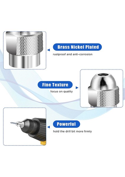Yedek 4486 Matkap Aynası Pens Seti Pirinç Matkap Pensesini Değiştirin 1/8ın x 2, 3/32IN x 2, 1/16IN x 2, 1/32IN x 2 (Yurt Dışından) indirimleri