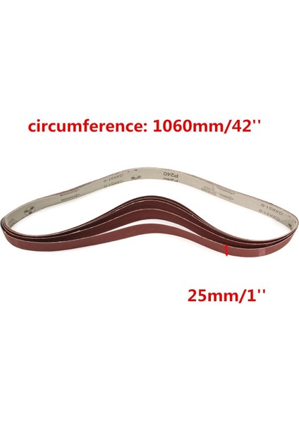 240 Grit 1'' x 42'' 5 Paket Havalı Zımpara Zımpara Kayışı Metal Işleme (Yurt Dışından) fiyatları