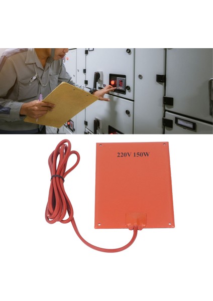 Silikon Kauçuk Isıtma Yastığı 150W Silikon Kauçuk Isıtma Mat Alüminyum Alaşımlı (Yurt Dışından)