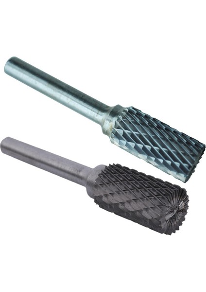 Srıwen 2020 Silindirik Tungsten Karbür Döner Çapak 12MM Kafa Çapı ve 14MM x 25MM Çift Kesim Silindirik Tungsten Karbür Döner Dosya Ucu (Yurt Dışından)