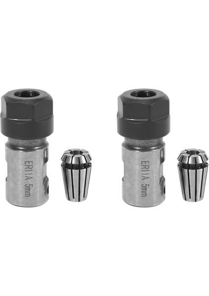 2x ER11 5mm Motor Şaftı Collet Chuck Mili Uzatma Çubuğu Iç + Cnc Freze Makinesi Için ER11 Yaylı Yüksük (Yurt Dışından)