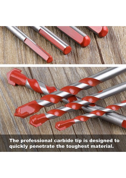 10 Adet Duvar Matkap Uçları Seti Fayans Cam Seramik Tuğla Için, Üçgen Saplı ve Endüstriyel Mukavemetli Karbür Ipuçları (Yurt Dışından) modelleri