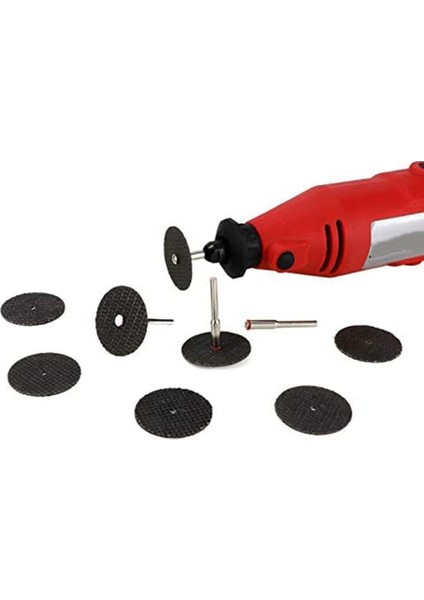 25 Adet 32MM Taşlama Çarkı Mandreller ile Döner Aletler Için Reçine Kesme Diski Mini Daire Testere Bıçağı Döner Kesme Tekerleği (Yurt Dışından)