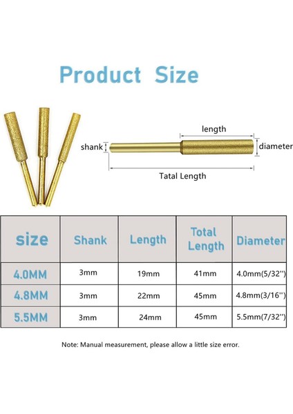 10 Adet Elektrikli Testere Bileyici Çapak Taşlama Taşı Dosyası (4.0mm) (Yurt Dışından) modelleri