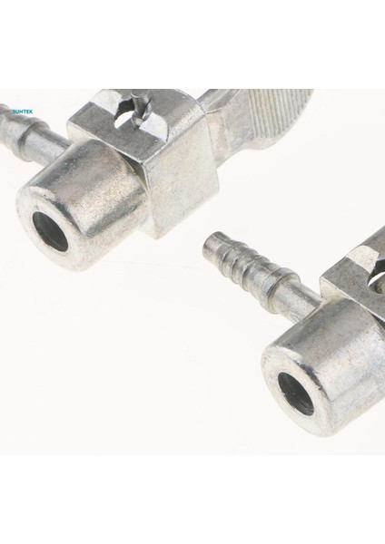 Adet 8mm Araba Kamyon Hava Pompası Chuck Lastik Şişirme Vanası Klip Konektörü Gümüş (Yurt Dışından)