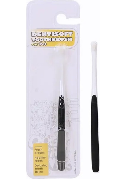 Köpek Diş Fırçası Küçük Kafa Evcil Diş Fırçası Yumuşak Saç Diş Fırçası Köpek Dişleri Temizleme Ağız Bakım Fırçası Köpekler Için Ağız Temizliği: Siyah (Yurt Dışından) fiyatları