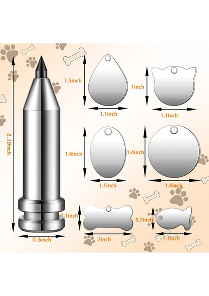 Gravür Aleti-1 x Gravür Gravür Aleti 6 Farklı Şekilde 6 x Metal Gravür Boşluğu-Gümüş (Yurt Dışından) fiyatları