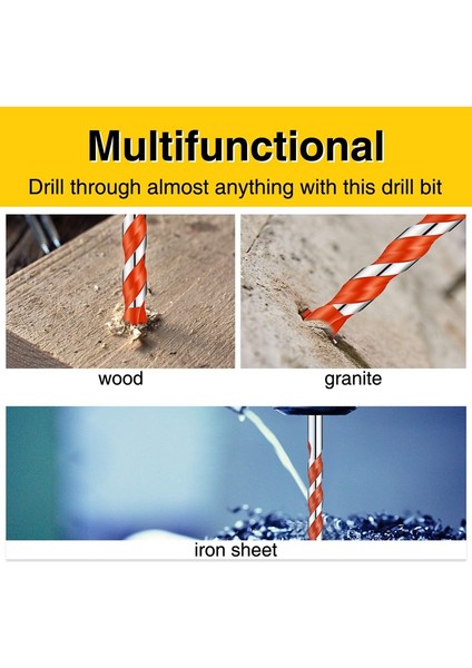 12 Adet 6 mm Duvar Matkap Ucu Setleri Üçgen Saplı Çok Fonksiyonlu Matkap Uçları Elektrikli El Aletleri Için Delme Matkap Uçları Seti (Yurt Dışından) indirimleri