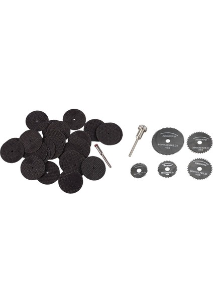 Srıwen 2020 25 Adet 32MM Reçine Kesme Diski Disk Seti Kiti + 1 Mandrel Döner Alet ve 6 Adet Metal Hss Daire Testere Bıçağı Seti (Yurt Dışından) fiyatları