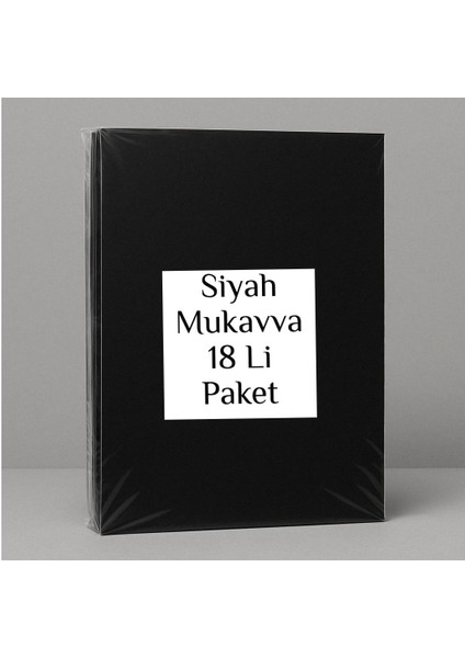 Mukavva 50X70 cm 1,2 mm 18 Adet Siyah