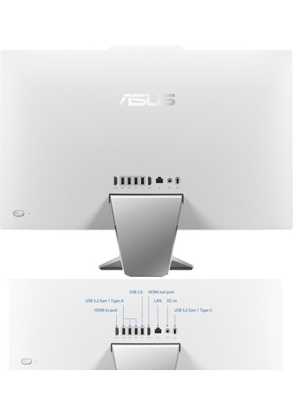 A3402WBAK Intel Core I5-1335U 8gb 1 Tb SSD 23.8" Fhd W11PRO Beyaz I58512W0D-ZT10 All-in-One Bilgisayar