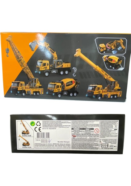 XX992-02AB Çek Bırak Işıklı ve Sesli Kule Vinç 1:28 -Vardem Oyuncak indirimleri