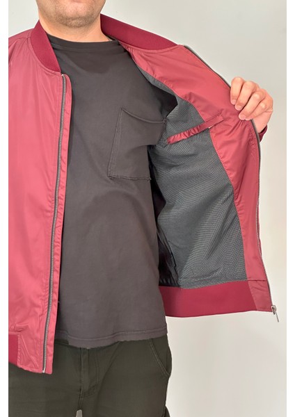 Erkek Kolej Yaka Mevsimlik Ceket Tek Üst REU-9127 Bordo modelleri