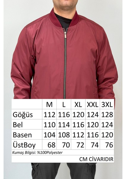 Erkek Kolej Yaka Mevsimlik Ceket Tek Üst REU-9127 Bordo fırsatları