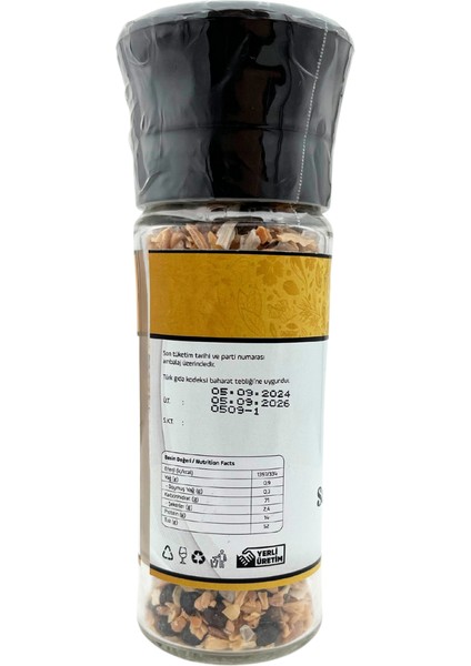 Cam Değirmen Kapak Serisi Sarımsak Biberi 60 gr