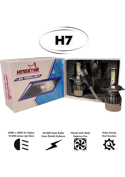 Kıngstar LED Xenon Iceblue H7