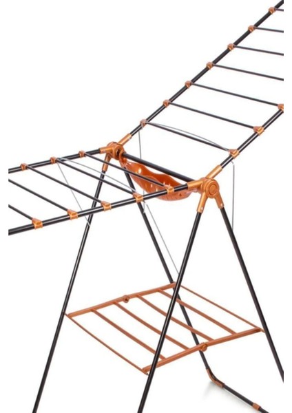 Kalbişen Evim Vipaş Pera Kalın Borulu Mandal Sepetli Çamaşır Kurutmalığı - Siyah VPS-1003-S fiyatları