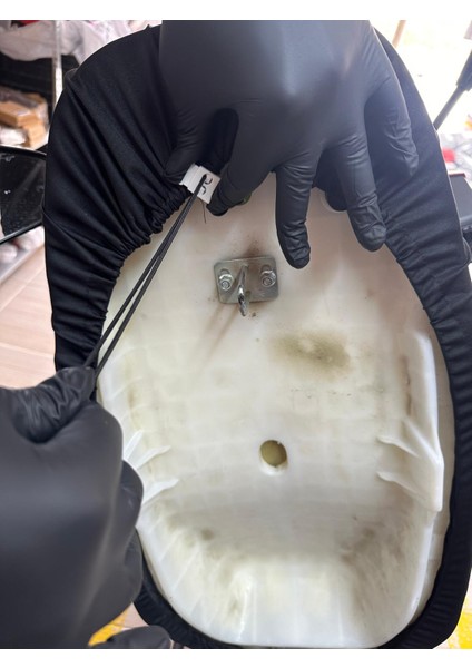 Tvs Scooty Pep Plus Siyah Kumaş Motosiklet Sele Kılıfı Logolu Penye Sele Koltuk Kılıfı-S modelleri