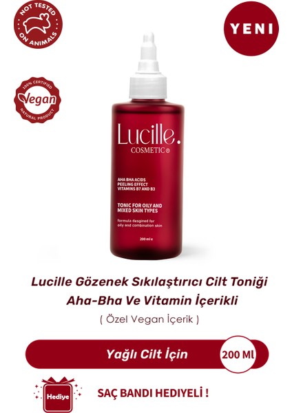 Tonik- Yağlı ve Karma Cilt - Aha Bha ve Vitamin İçerikli (Vegan) 200 ml