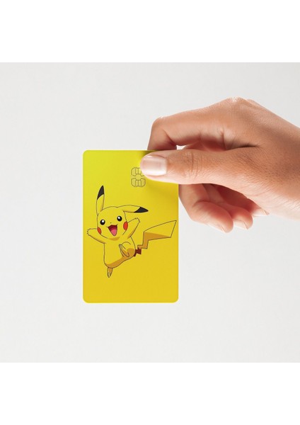 Pokemon Pikaçu Kredi - Banka Kartı Sticker Kart Kaplama ( Baskı) Model1