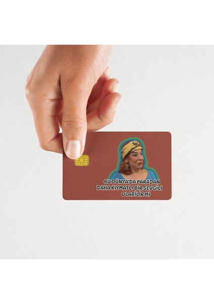 8 Adet Eğlenceli Kart Kaplama Stickeri Papara, Tosla, Kredi/banka Kartı Için Uyumlu Etiket Set1