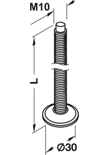 Baza Bingo Ayak M10 X 60 Mm - 4 adet